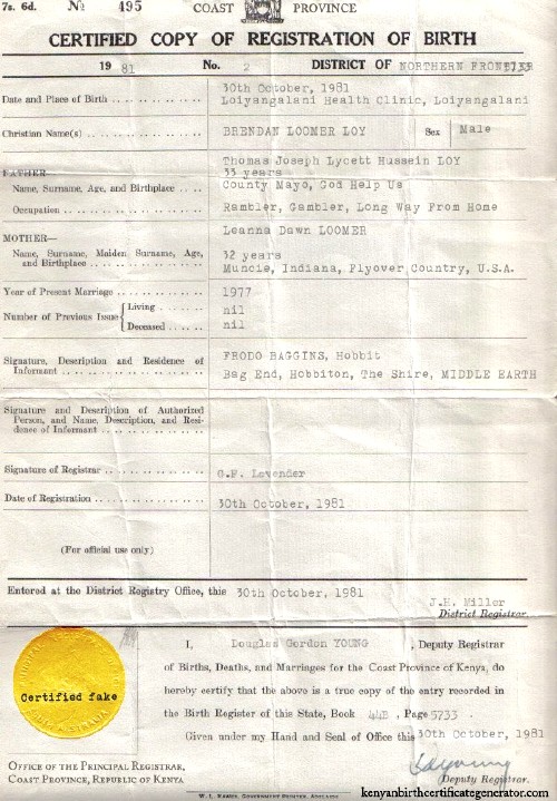 kenyan birth certificate obama. kenyan birth certificate obama